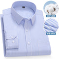 Plus Size 8XL 7XL 6XL Quality 100% Cotton Men's Shirts Long Sleeve Slim Fit Business Formal Striped Shirt Social Male Clothing