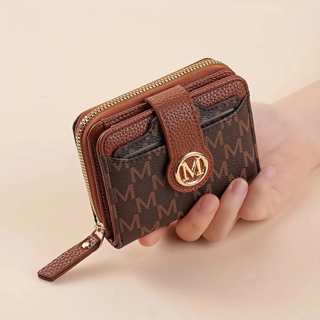 Women's Wallet for Multiple Card Slots, Cash Pocket, Retro Style Mini Purse, Minimalist Charm, Travel Accessory, Daily