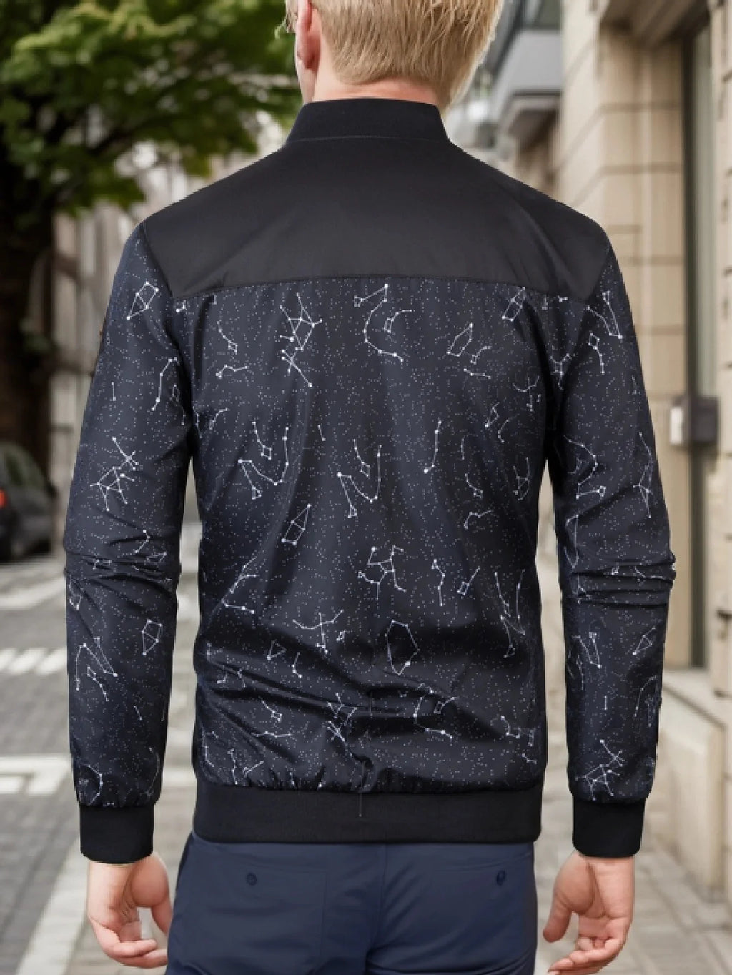 2024 Spring and Autumn New Baseball Collar Short Loose Solid Color Jacket Men's Business Casual Thin Coat Trend