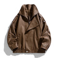 Autumn Winter New High Quality Outdoor Handsome Windproof Breathable Leather Jacket Comfortable Multi functional Trendy Jacket