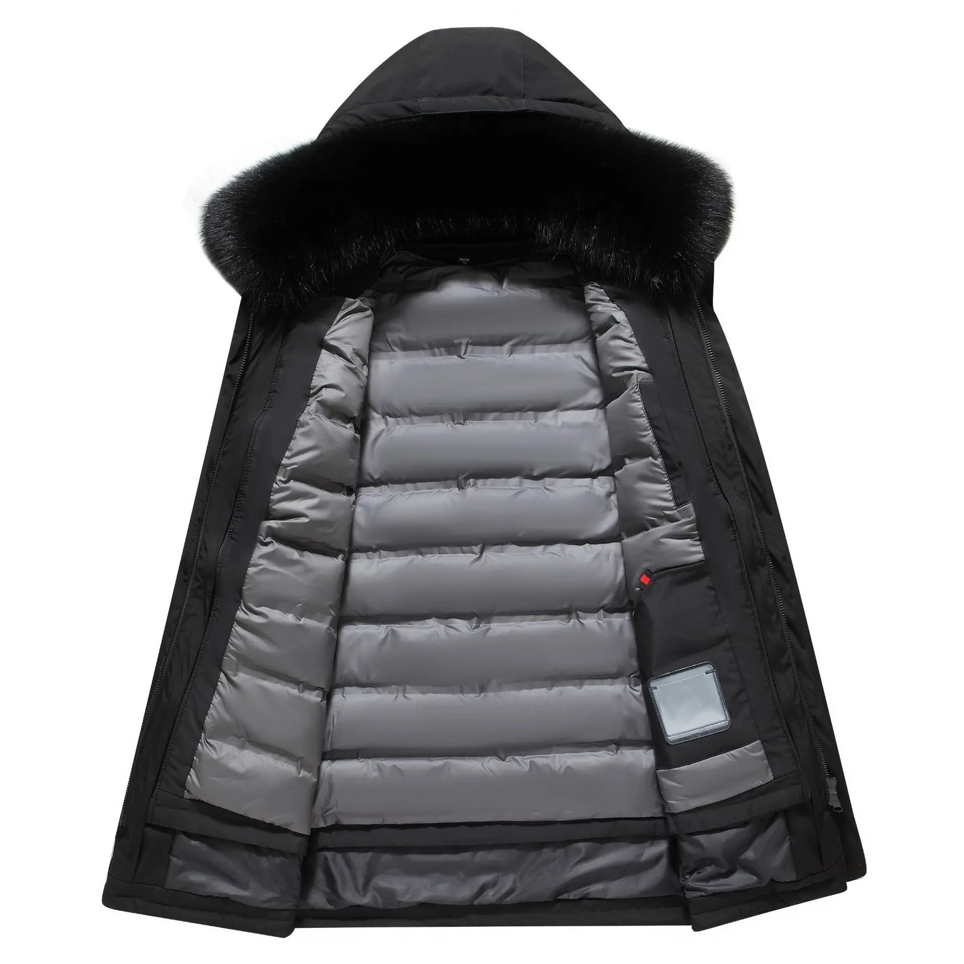 Canada Fashion Winter Jacket for Men Down Coat Parka Men's White Goose Down Jacket Long Padding Detachable Down Inner Liner H819