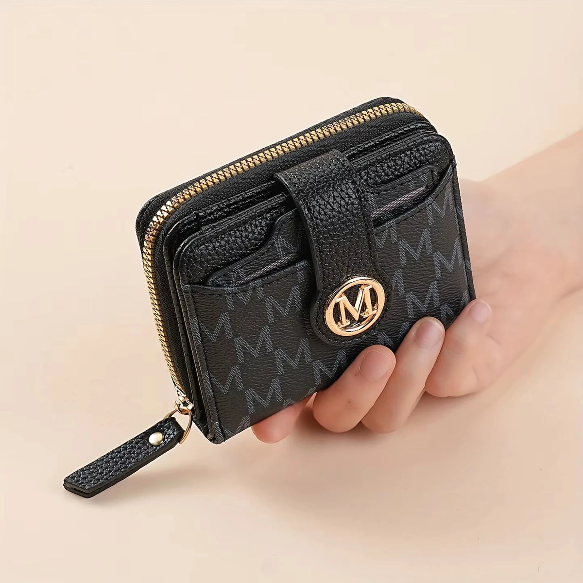 Women's Wallet for Multiple Card Slots, Cash Pocket, Retro Style Mini Purse, Minimalist Charm, Travel Accessory, Daily