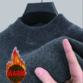 Men's Sweater Wool Warm Pullovers O-Neck Knit Winter Fit Tops Male Thick Knitwear Mens Jumpers Bottoming Shirt Plus Size 4XL 3XL
