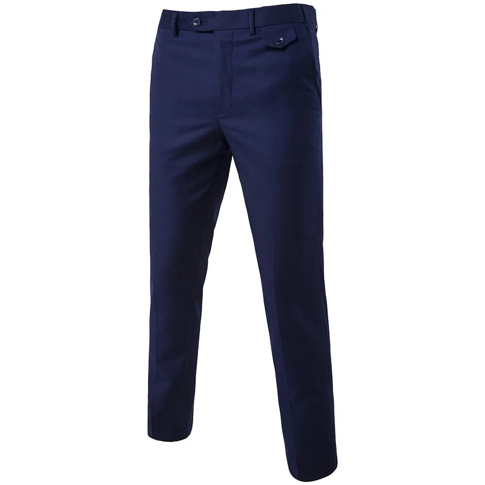 Men Suits Blazers 3 Pieces 2 Sets Elegant  Wedding Business Vest Pants Blue Coats 2022 Formal Jackets Korean