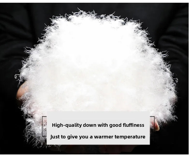 Canada Fashion Winter Jacket for Men Down Coat Parka Men's White Goose Down Jacket Long Padding Detachable Down Inner Liner H819
