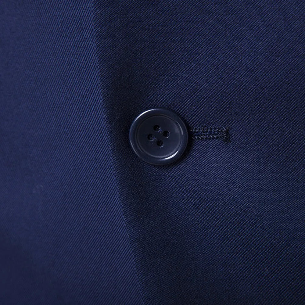 Men Suits Blazers 3 Pieces 2 Sets Elegant  Wedding Business Vest Pants Blue Coats 2022 Formal Jackets Korean
