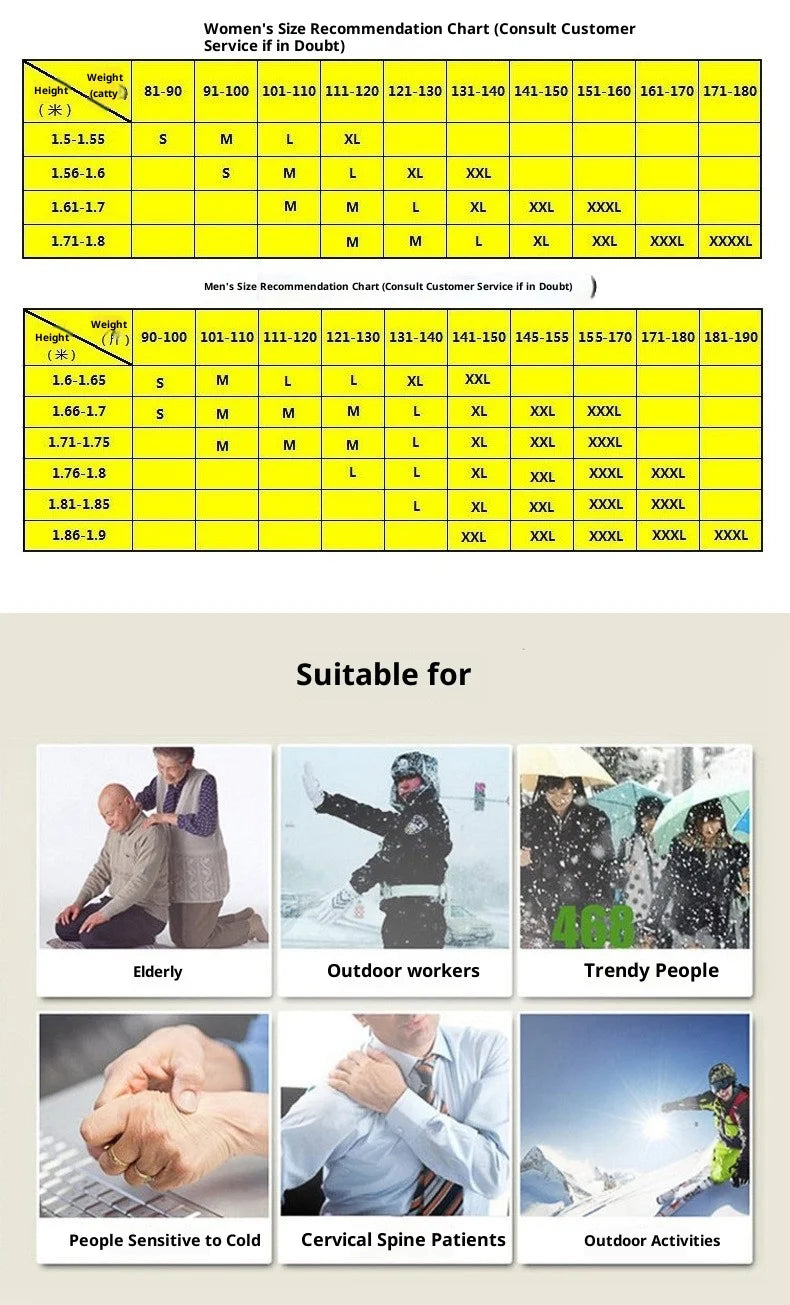Heated Fleece Vest Smart Warming Jacket Winter Electric Thermal Coat Men Women USB Charging Lightweight Outdoor Sports