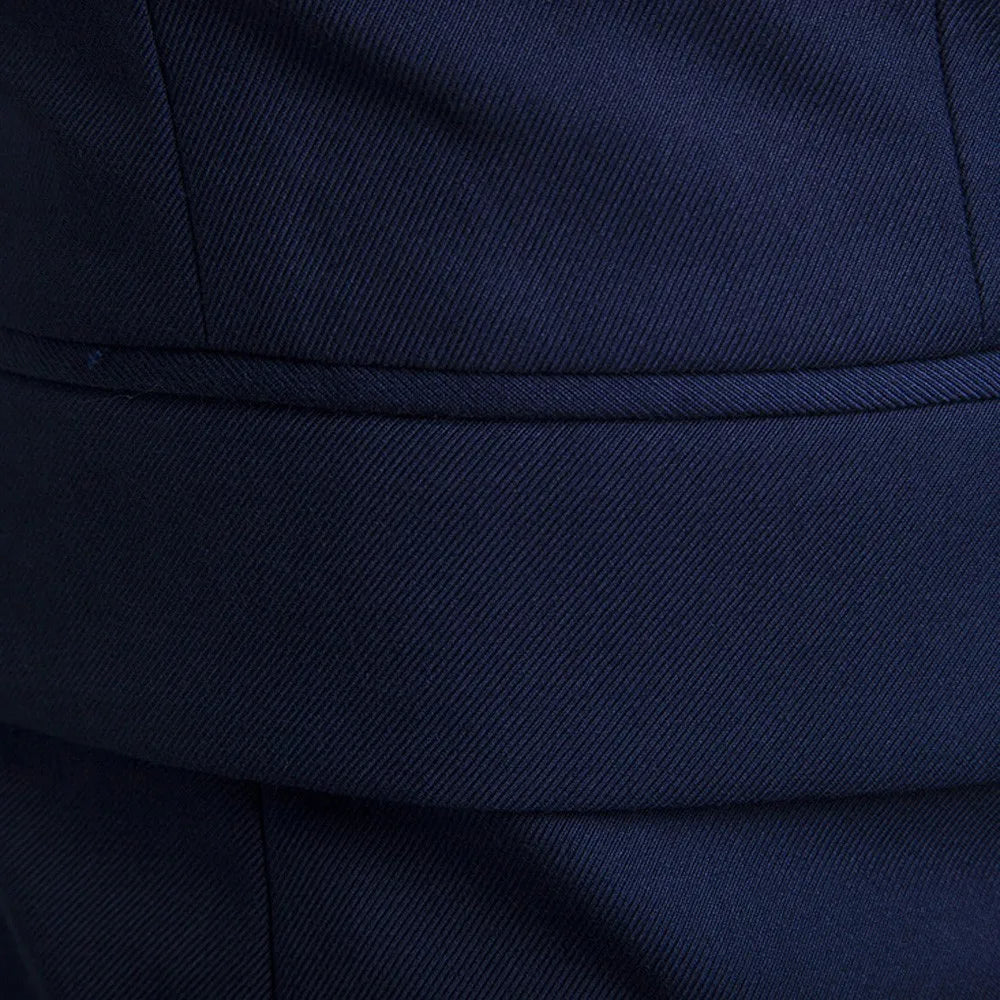 Men Suits Blazers 3 Pieces 2 Sets Elegant  Wedding Business Vest Pants Blue Coats 2022 Formal Jackets Korean