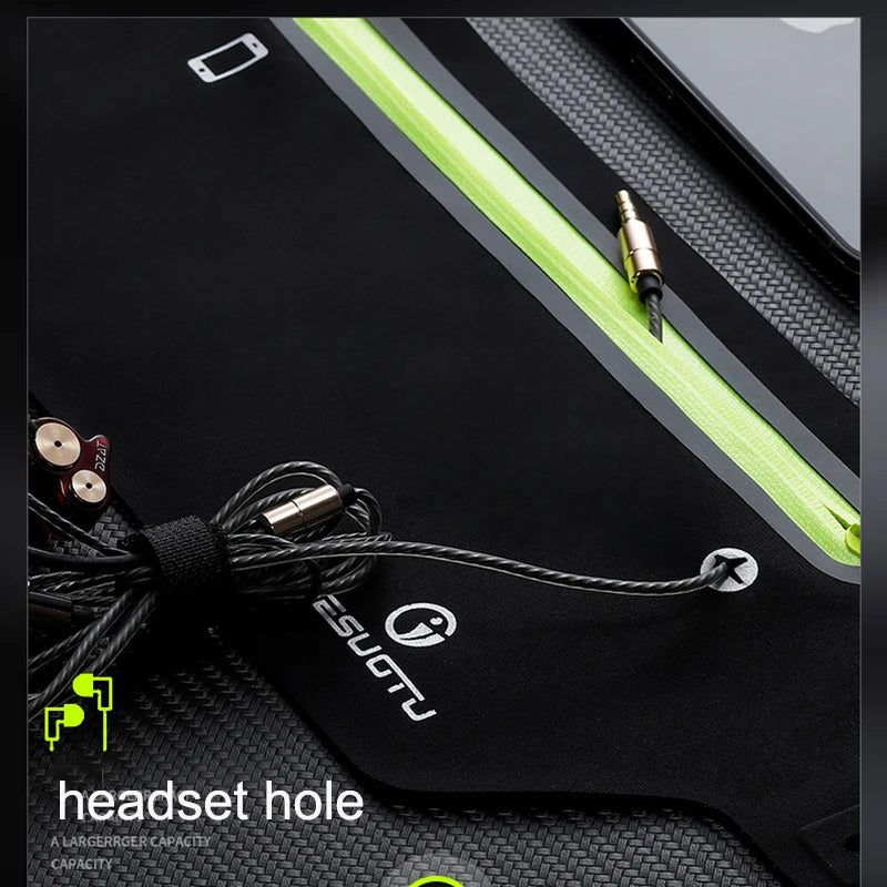 Running Belt Waist Bag Sports Fanny Pack Women Men Waterproof Gym Phone Pouch Banana Bags Run Accessories