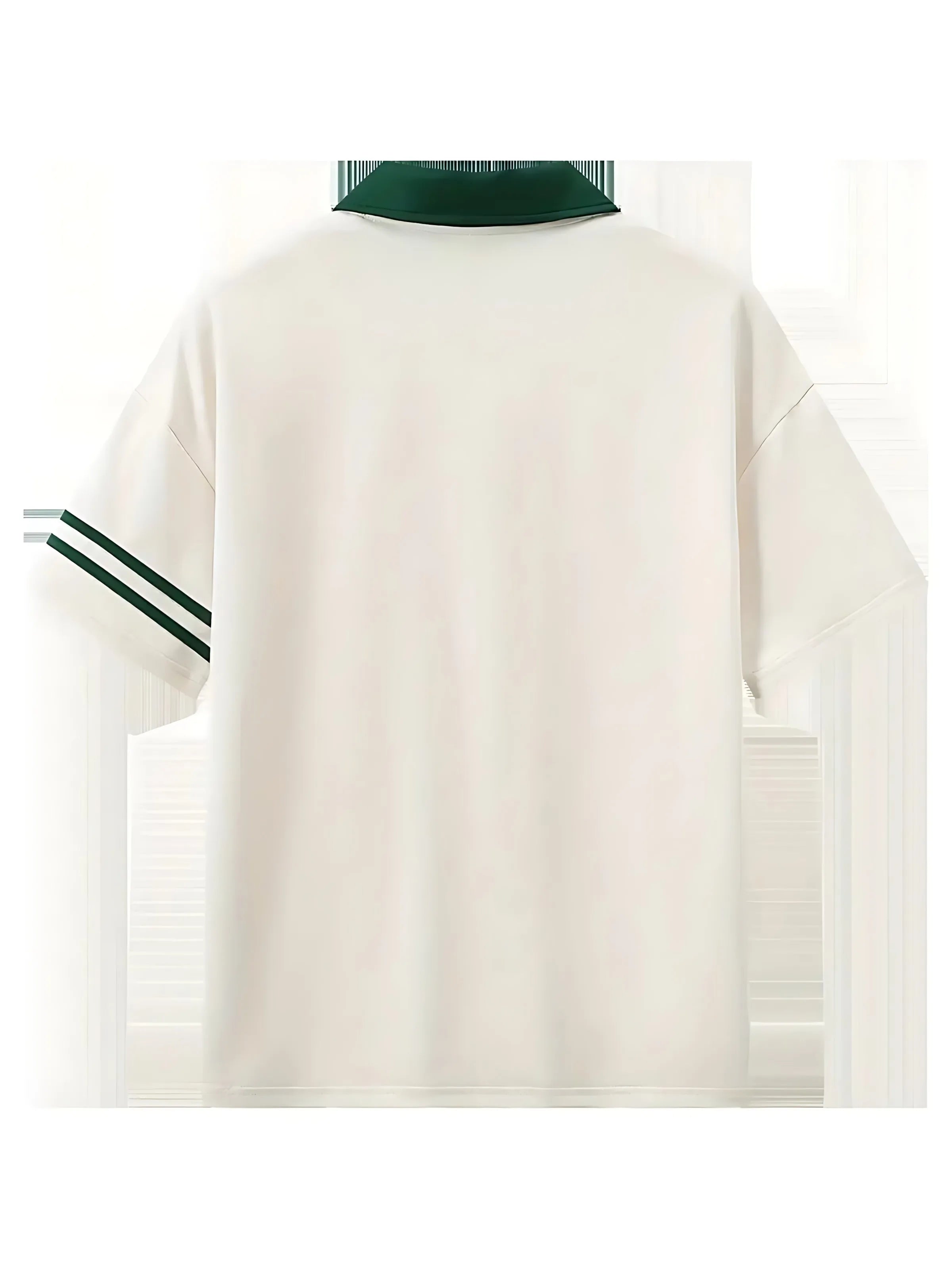 American men's summer striped Italian letter print comfortable and breathable polo short sleeved T-shirt outdoor casual top
